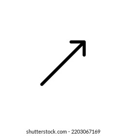 Arrow sign symbol line icon suitable for any purpose