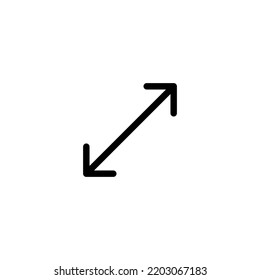 Arrow sign symbol line icon suitable for any purpose