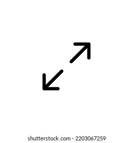 Arrow sign symbol line icon suitable for any purpose
