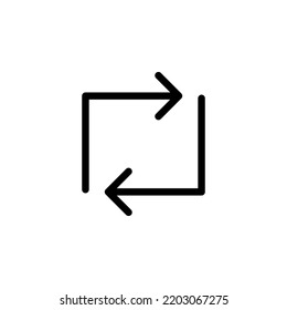Arrow sign symbol line icon suitable for any purpose