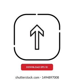 Arrow, sign symbol outline vector icon