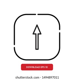 Arrow, sign symbol outline vector icon