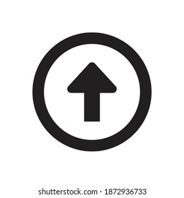 símbolo de registro de flecha - icono de envío
