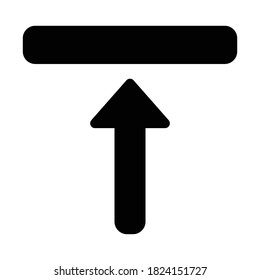 up arrow sign vector design
