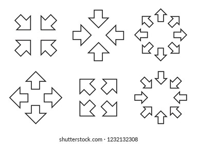 Arrow sign vector icon, modern concept, simple design, outline style