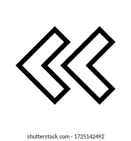 plantilla de icono de vector de signo de flecha