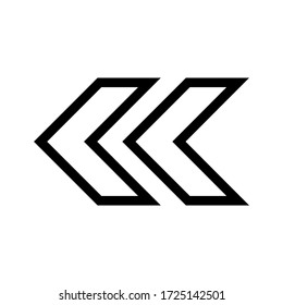 arrow sign vector icon template