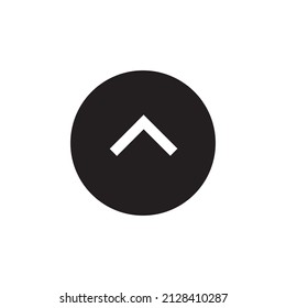 Signo de flecha arriba. Ilustración del vector