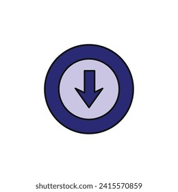 arrow sign vector type icon
