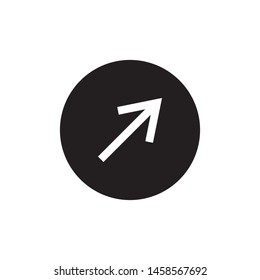 Arrow signage icon trendy template 
