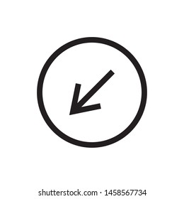 Arrow signage icon trendy template 