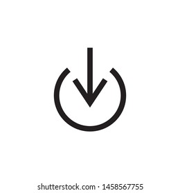 Arrow signage icon trendy template 