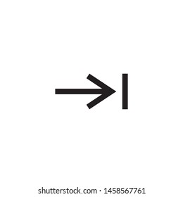 Arrow signage icon trendy template 