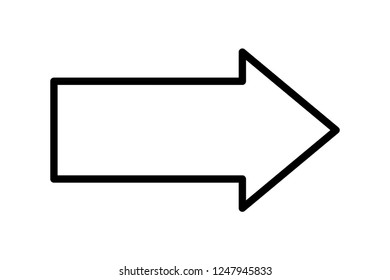 arrow signage to right icon