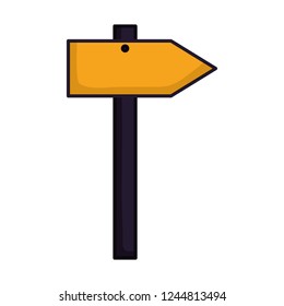 arrow signal guide on white background