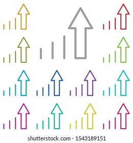 arrow, signal icon. Simple thin line, outline vector element of Arrow icons set for UI and UX, website or mobile application on white background