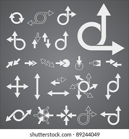 Arrow Signs Collection. Vector illustration