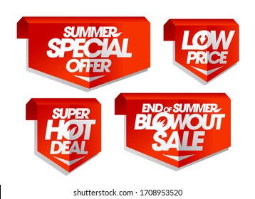 Placas de seta definido - oferta especial de verão, baixo preço, negócio super quente, final de verão blowout venda