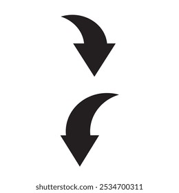 Arrow signs,symbols.It can be used in roads,office,traffic and many places. Arrow icons are commonly used in navigation, direction, and user interface elements, so it's important to make them simple.