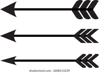 Arrow silhouette vector art design
