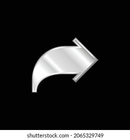 Pfeilsilberplatzierte Metallsymbol