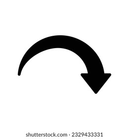 ilustración de icono simple de flecha