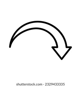arrow simple icon logo illustration