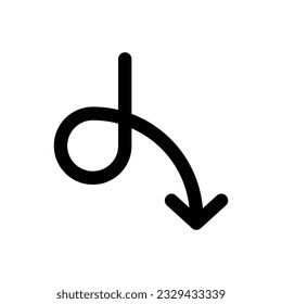 arrow simple icon logo illustration