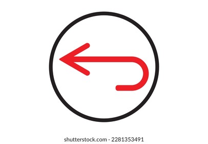 Arrow simple icon vector illustration.