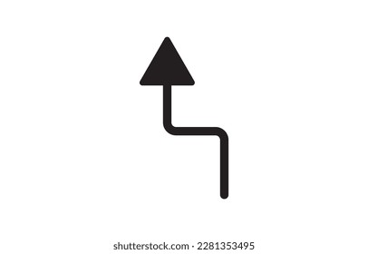 Arrow simple icon vector illustration.