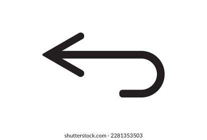 Arrow simple icon vector illustration.