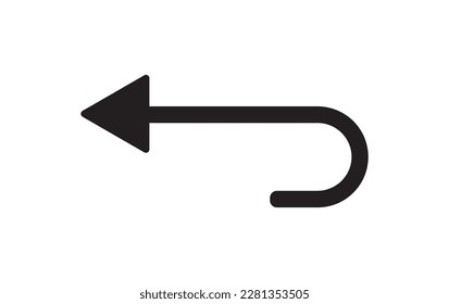 Arrow simple icon vector illustration.