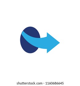 arrow simple motion symbol vector