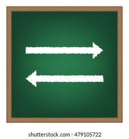 Arrow simple sign. Flat style black icon on white.