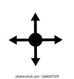 Arrow simple vector symbol black