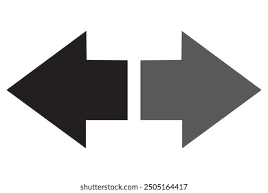 Flecha. Icono plano único sobre fondo blanco. ilustración.