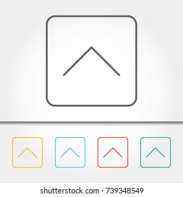 Arrow Single Icon Vector Illustration