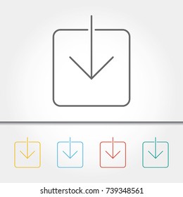 Arrow Single Icon Vector Illustration