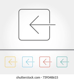 Arrow Single Icon Vector Illustration