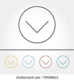 Arrow Single Icon Vector Illustration