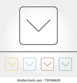 Arrow Single Icon Vector Illustration