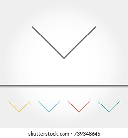 Arrow Single Icon Vector Illustration