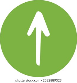 Arrow single line vector icon