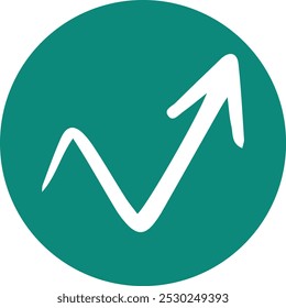 Icono de línea de Vector simple de flecha