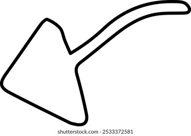 Icono de línea de Vector simple de flecha