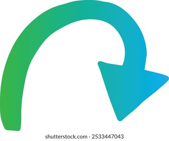 Arrow single vector line icon