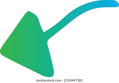 Arrow single vector line icon