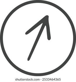 Arrow single vector line icon