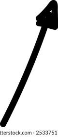 Arrow single vector line icon