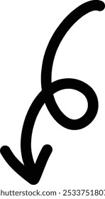 Arrow single vector line icon